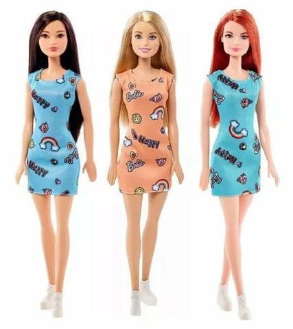Bonecas Barbies Fashion kit com 3 coleção menina Mattel