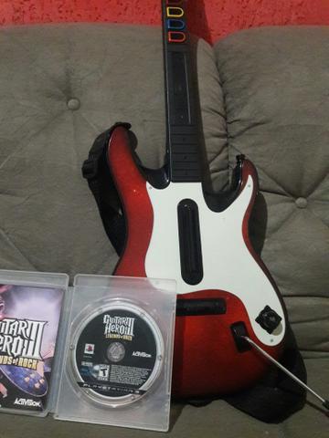 Guitarra original do Guitar Hero 3+Guitar Hero 3 de ps3
