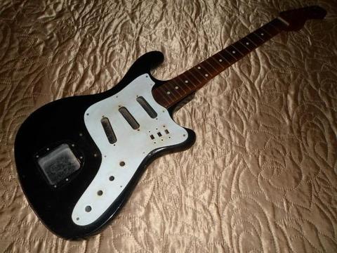 Guitarra Tonante Stratocaster Antiga Corpo+Braço+Escudo p/ Montagem-Restauração-Decoração:
