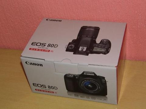 Camera Canon EOS 80D kit 18-55mm profissional nova na caixa 0km única em P.Alegre-rs