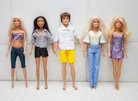 Lote 4 bonecas Barbie e 1 Ken - Originais Mattel - Aceito Cartão