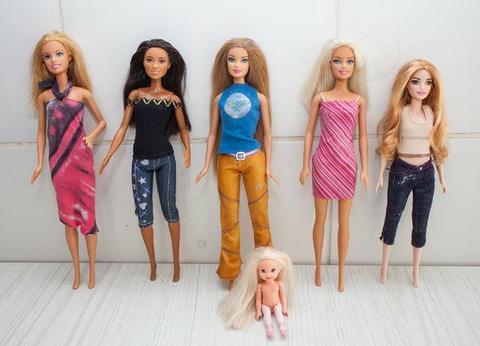 5 bonecas Barbies Originais Mattel - Aceito Cartão