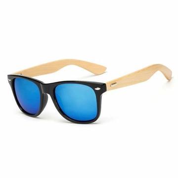 Óculos de Madeira Bambu Óculos de sol Quadrado