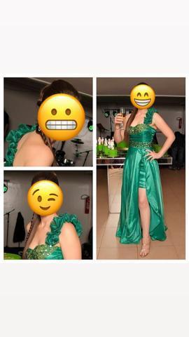 Vendo vestido de festa social verde