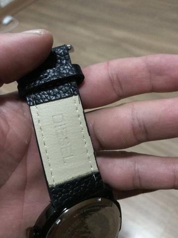 Relogio masculino diesel 10bar funcional pulseira de couro