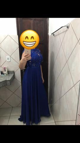 Vendo vestido de festa social azul