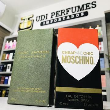 Perfume Cheap And Chic Moschino 100ml ou Marc Jacobs Decadence 100ml