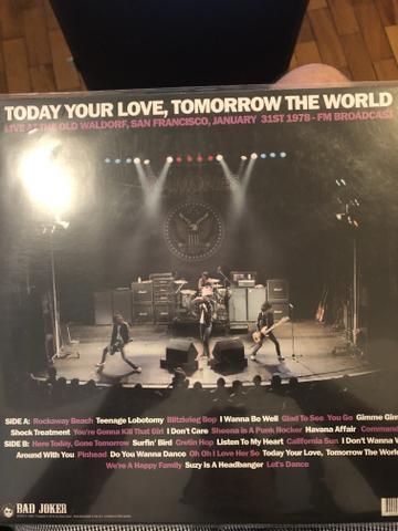 LP Ramones Today Your Love Tomorrow The World Importado