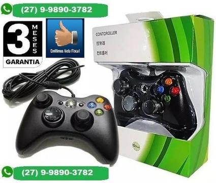 Promoção Controle Xbox 360 Com Fio Garantia de 3 Meses
