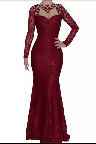 Vendo vestido vermelho marsala