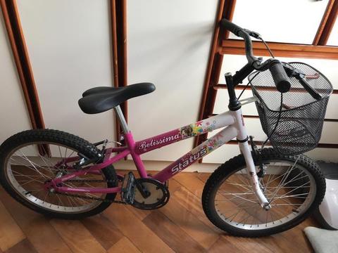 Bicicleta infantil aro 20 feminina -super nova