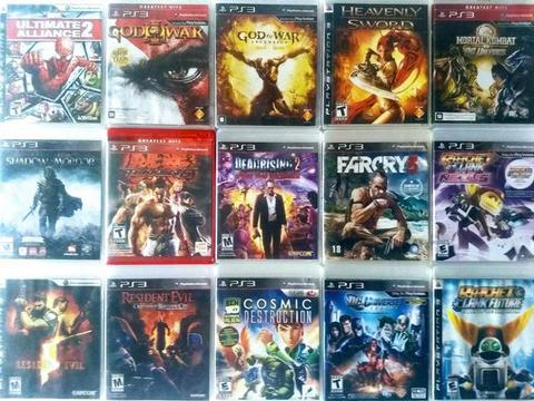 3 jogos de PS3 por 85 Reais passo cartão