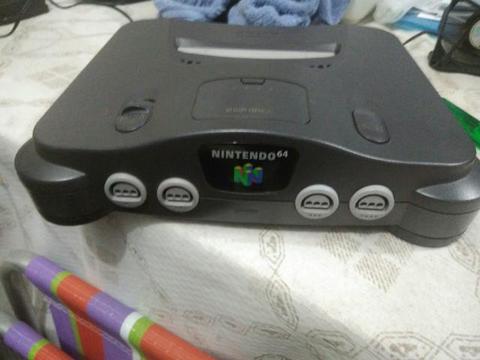 Nintendo 64 completo 3 controles 5 fitas originais
