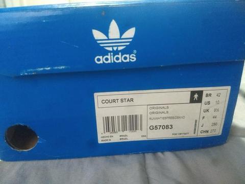 Adidas court star 42 nunca usado