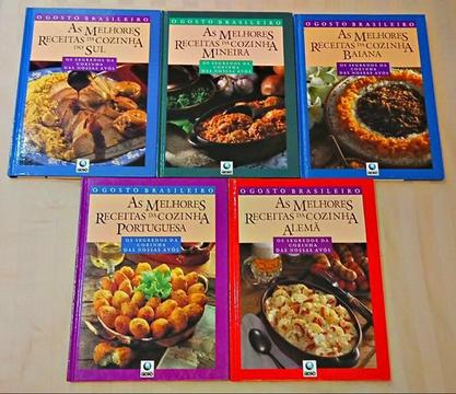 Coleção O Gosto Brasileiro 5 livros de Gastronomia e Culinária