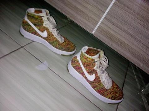 Air force 1 flyknit multicolor