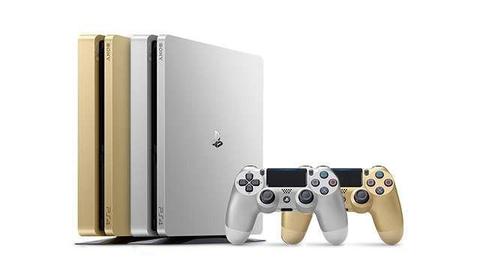 Playstation 4 Slim Dourado ou Prateado Edição Limitada Gold 1000GB + 1 controle