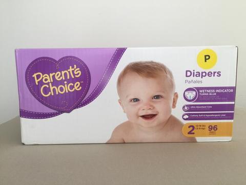 Fraldas Descartáveis Parent?s Choice p Diapers 96 fraldas