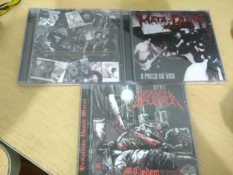 CDs música pesada, rock, Heavy Metal, Death metal