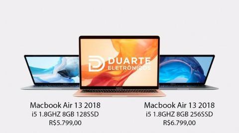 Macbook Air 13 2018 - Lacrado + Garantia Apple