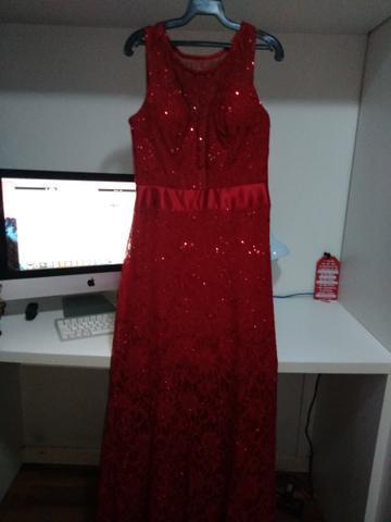 Vestido vermelho de festa tam M