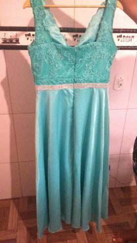 Vestido Longo Azul Tiffany