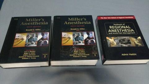 3 Livros Anestesiologia Dr Ronald Miller 6 Edição Vol. 1 E 2 ( leia todo anuncio)