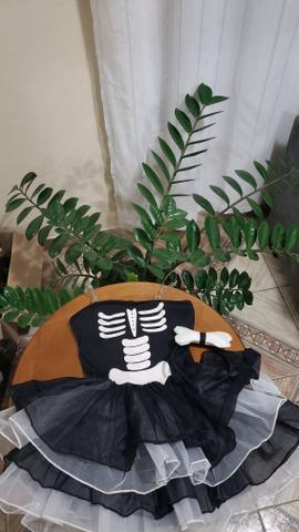 Fantasia Infantil Halloween Esqueleto