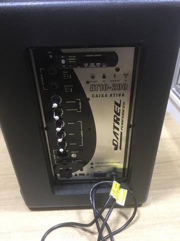 Caixa de som Datrel ativa modelo AT10-200