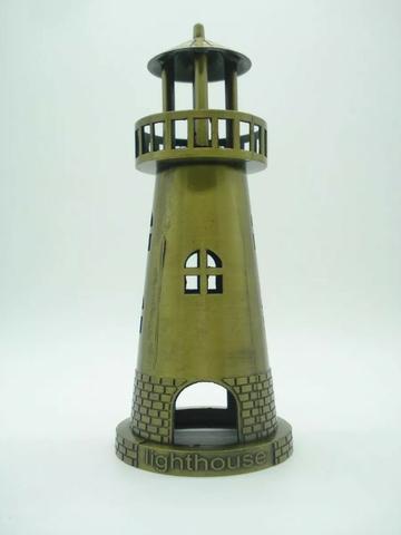 Miniatura Farol Lighthouse Enfeite Decoração Metal