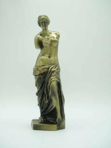 Enfeite Miniatura Venus De Milo Metal Luxo Arte