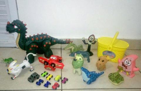 Dinossauro Dragão e Brinquedos lote