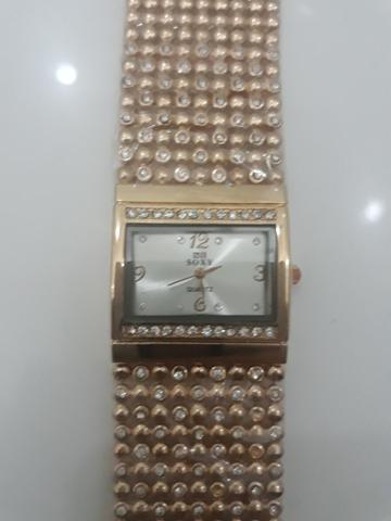 Relógio soxy dourado importado top de linha ,00