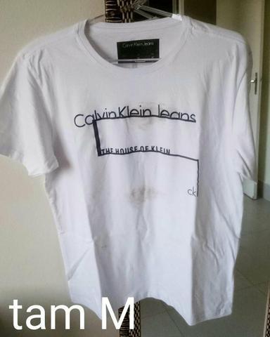 1 Camiseta branca Calvin Klein tam M original masculina nova