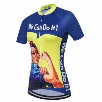 Camisa de Ciclista Feminina 04 (Ver Modelo) I Can Do It!