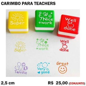 Carimbo para Teachers (6 Unidades)