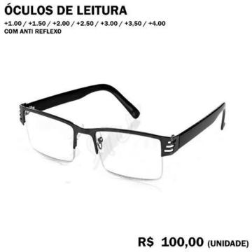 Óculos de Leitura para Perto com Grau (80,00 - 100,00)