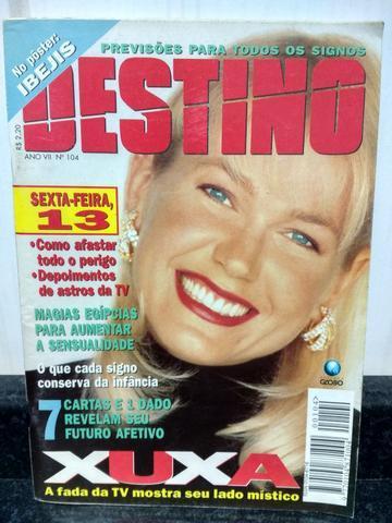Revista Destino 104 C/ Xuxa - Raridade - Ano 1995 - Globo Rjhm