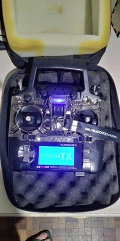 Rádio Turnigy 9XR + Telemetria FrSKY Djt+ Receptor D8R-II 8 canais + Case transporte