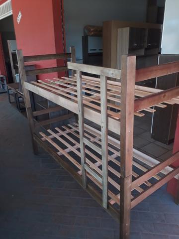 Cama beliche madeira nova com escada
