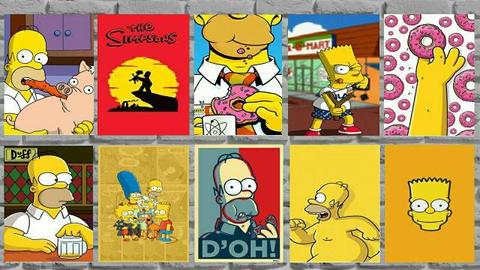 Quadros Decorativos Os Simpsons!