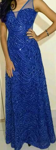 Vestido de festa/formatura cor azul