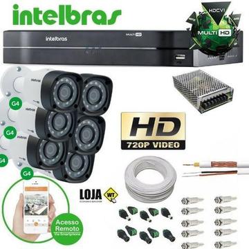 Kit completo de câmeras Intelbras com instalação