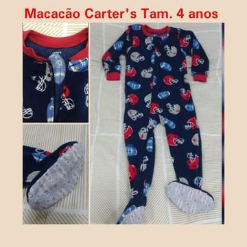 Macacão carter's fleece Tam. 4 anos