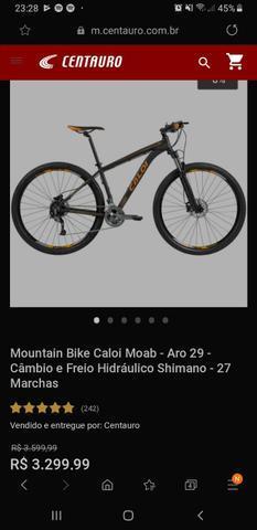 18% abaixo! Bike Caloi Moab-19 semi novo