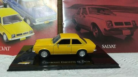Chevette sl 1979 cx de acrílico + revista de coleção