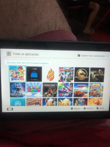 Nintendo switch novo desbloqueado 200gb