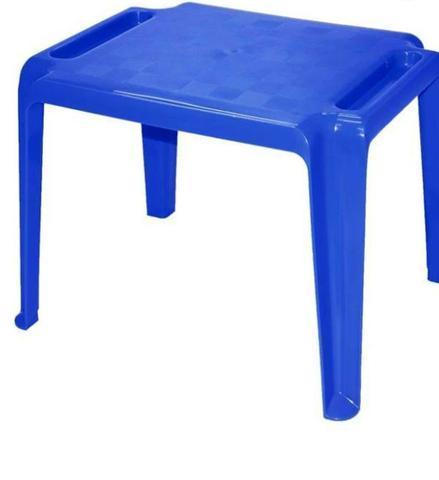 Mesa de Plástico 70 X 70 azul produto novo