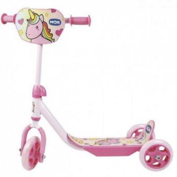 Patinete Infantil Triciclo Regulavel com 3 Rodas Suporta Ate 30 Kg Rosa OU Azul mor