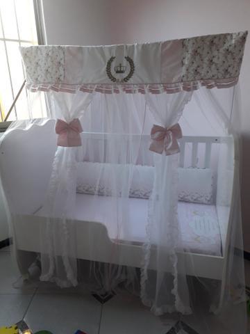 Vendo Berço/Mini Cama com colchão e mosquiteiro